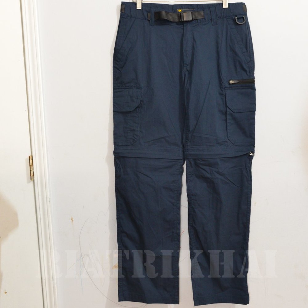 BC Clothing Men's Convertible Pants NAVY - Picture 2 of 7
